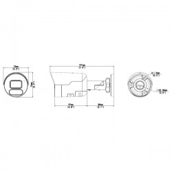 8.0MP Videosec IPW-2128IQ-28SWAL Intelligent StarLight Bullet IP video nadzorna kamera, zvočnik mikrofon 