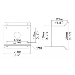 PTZ Dome Corner Mount