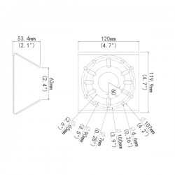 Nosilec za montažo na steber TR-UP06-IN