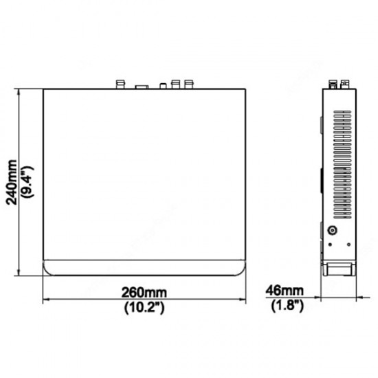 XVR-301-08H 8+4 kanalni 5v1 hibridni snemalnik, max. 8MP, H.265+SmartEncoding